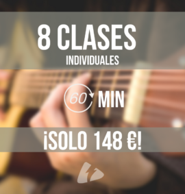 Pack 8 Clases Online Individuales Guitarra y Ukelele