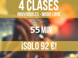 MODO LIBRE Pack 4 Clases Online de 60 minutos