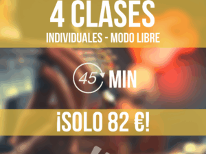 Pack 4 Clases Online Individuales 45 minutos
