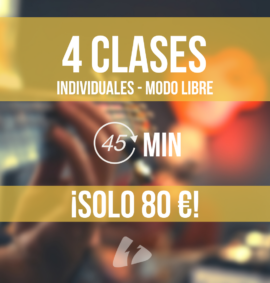 MODO LIBRE - Pack 4 clases online de 45 minutos